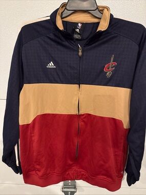 Cleveland Cavaliers NBA Basketball ADIDAS Clima365 Zip JACKET Medium